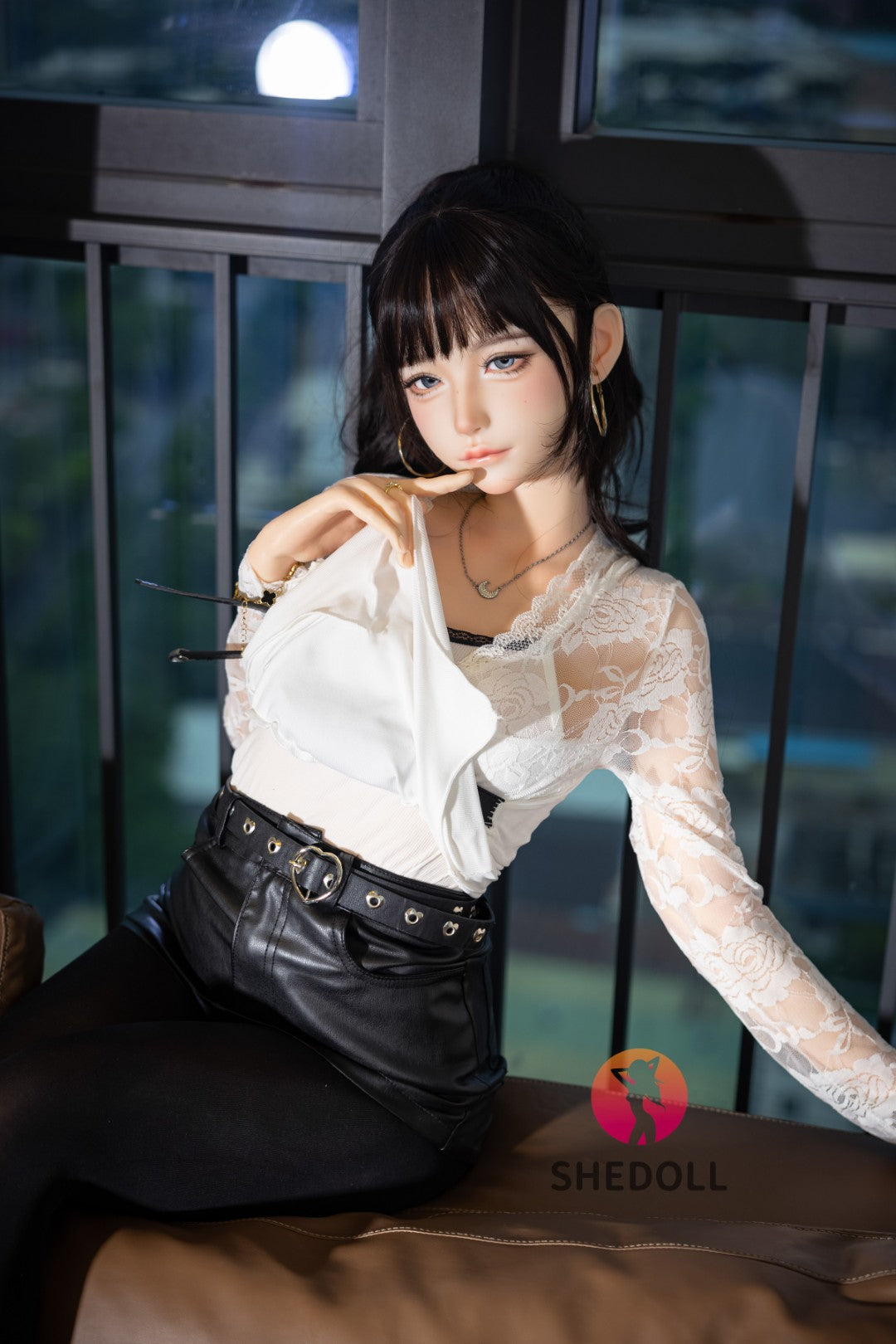 Lina sexdukke (SHEDOLL 152 cm A-cup #SH202 2.0 silikone)