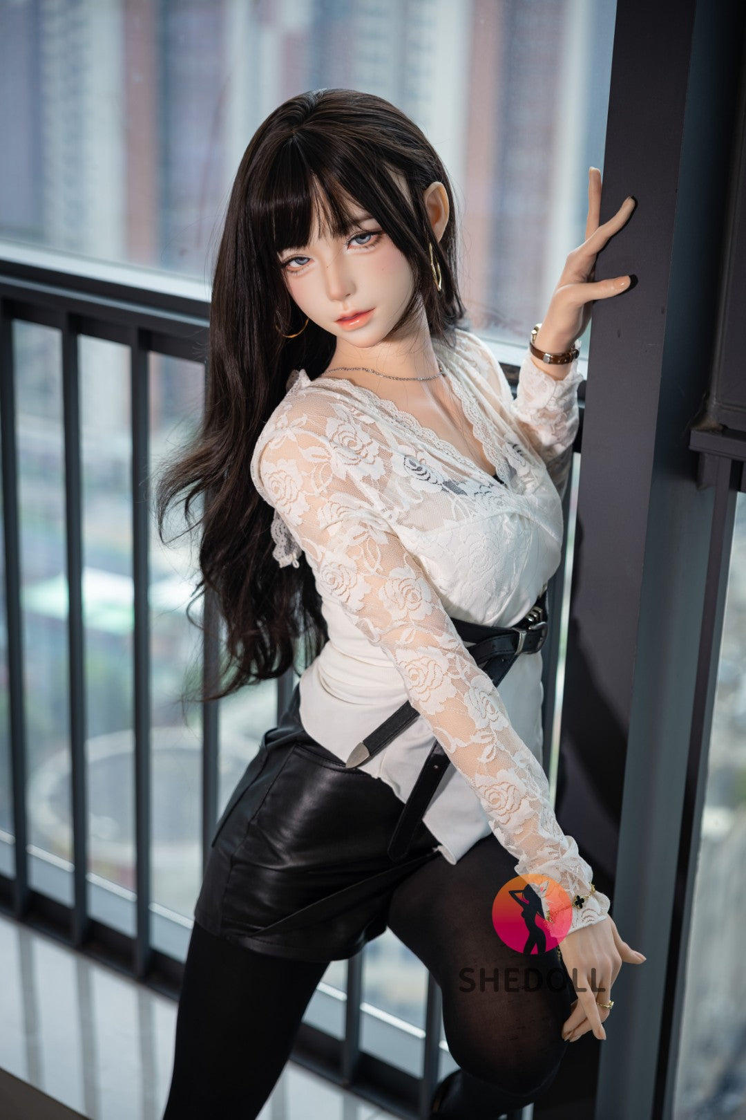 Lina sexdukke (SHEDOLL 152 cm A-cup #SH202 2.0 silikone)