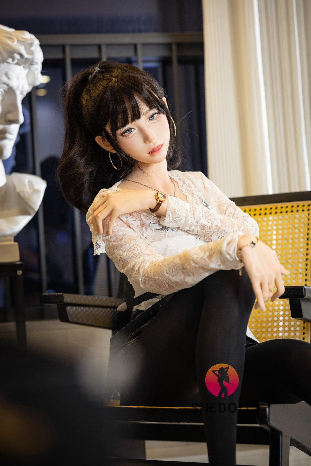 Lina sexdukke (SHEDOLL 152 cm a-cup #SH202 2.0 silikone)