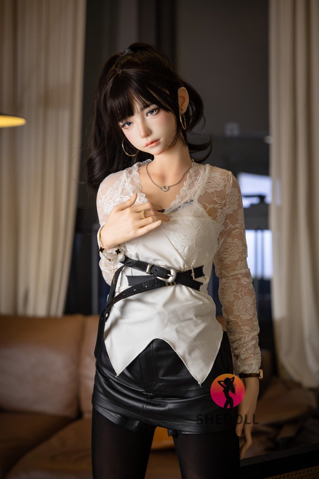 Lina sexdukke (SHEDOLL 152 cm a-cup #SH202 2.0 silikone)