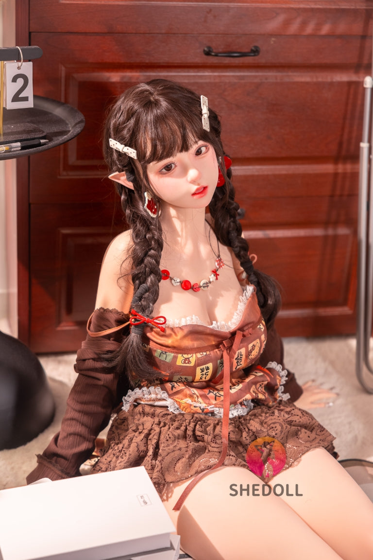 Aileen sexdukke (SHEDOLL 145 cm G-cup #SH215 silikone)