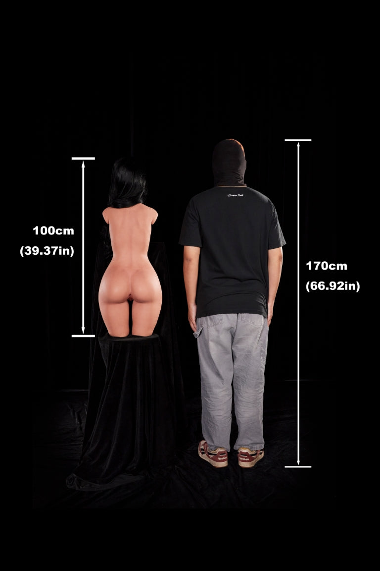 Raven Torso sexdukke (Climax Doll ULW 100 cm A-cup silikone)