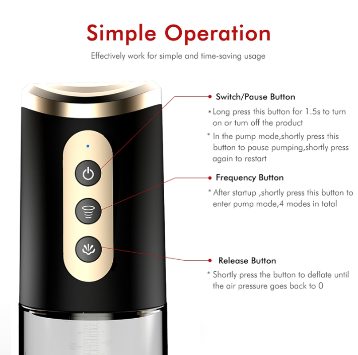 Penispumpe automatisk (elektronisk)