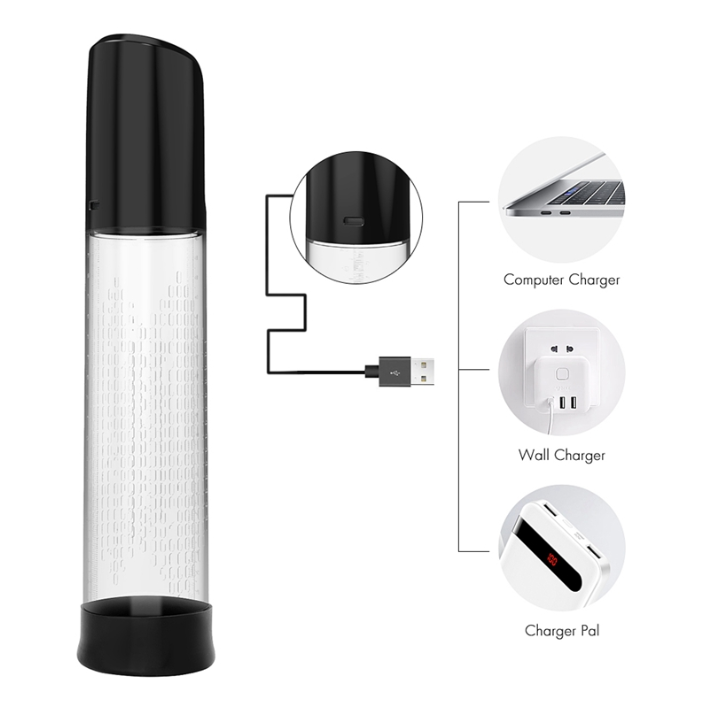 Penispumpe med Vakuum & Vibration