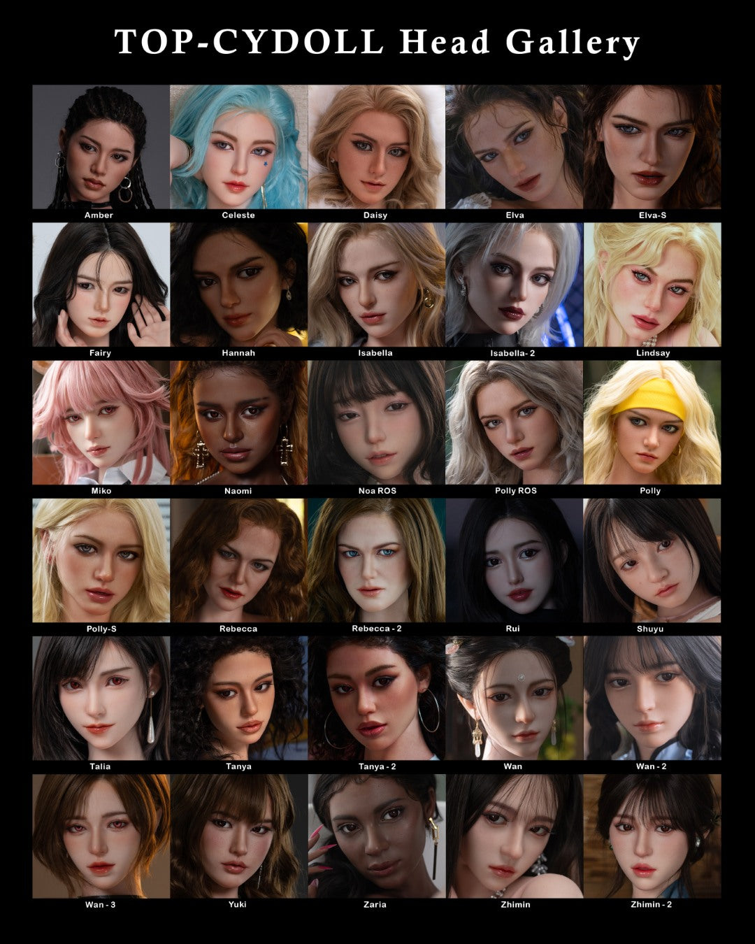 Ekstra hoved (TOP-CYDoll silikone Original)