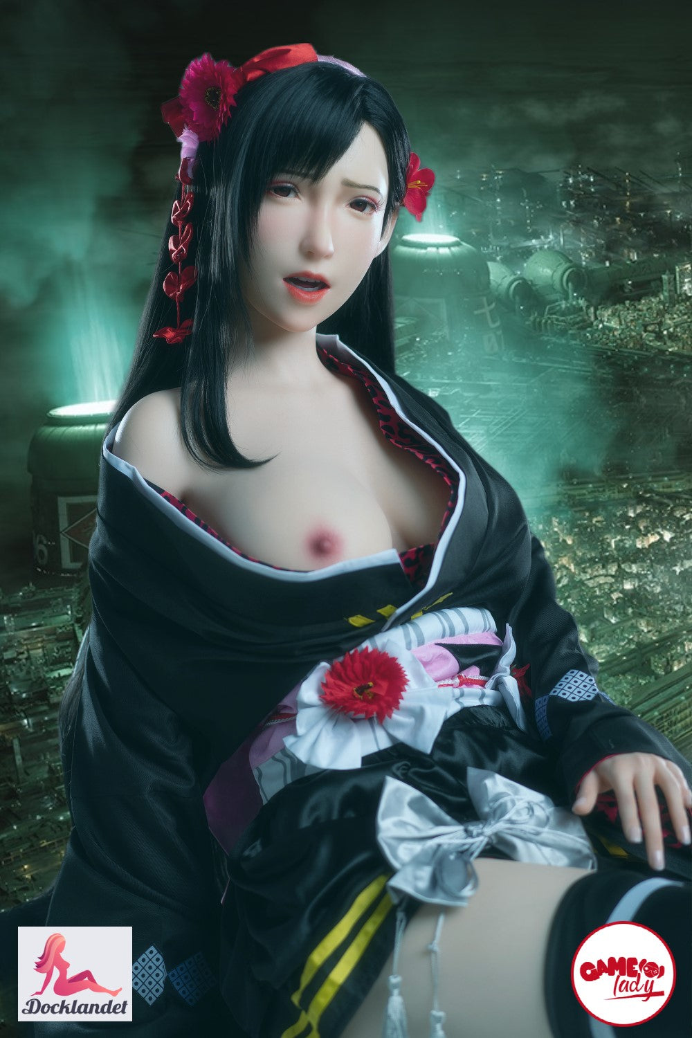 Tifa sexdukke (Game Lady 165 cm G-cup nr. 11 silikone)