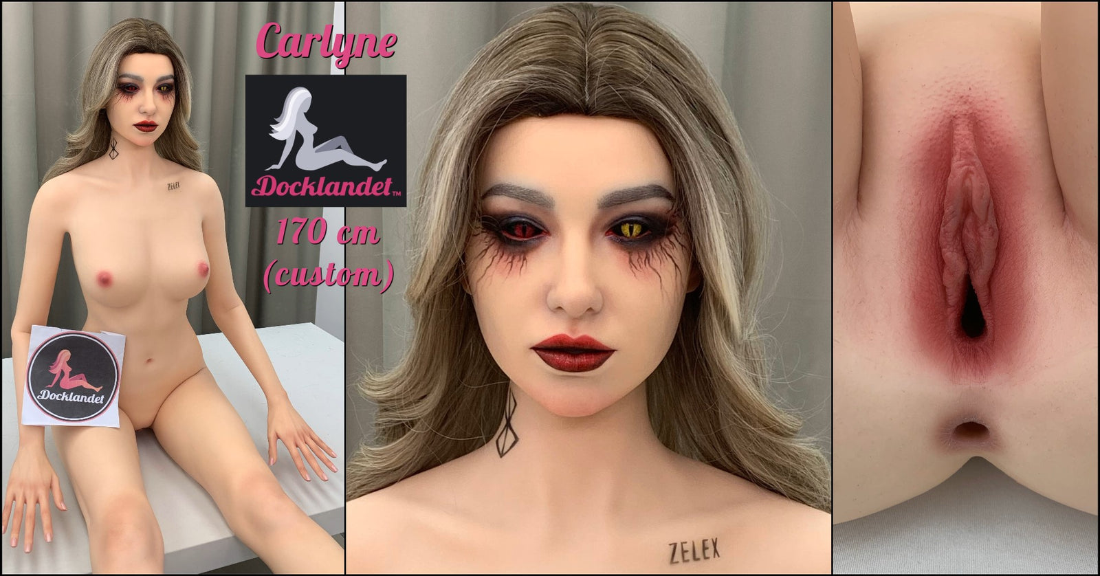 Lilith sexdukke (Zelex 175 cm E-cup GE45-S silikone)