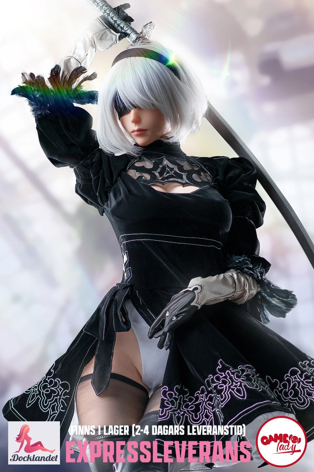 Yorha 2b sexdukke (Game Lady 171 cm ecup No.18 silikone) EXPRESS