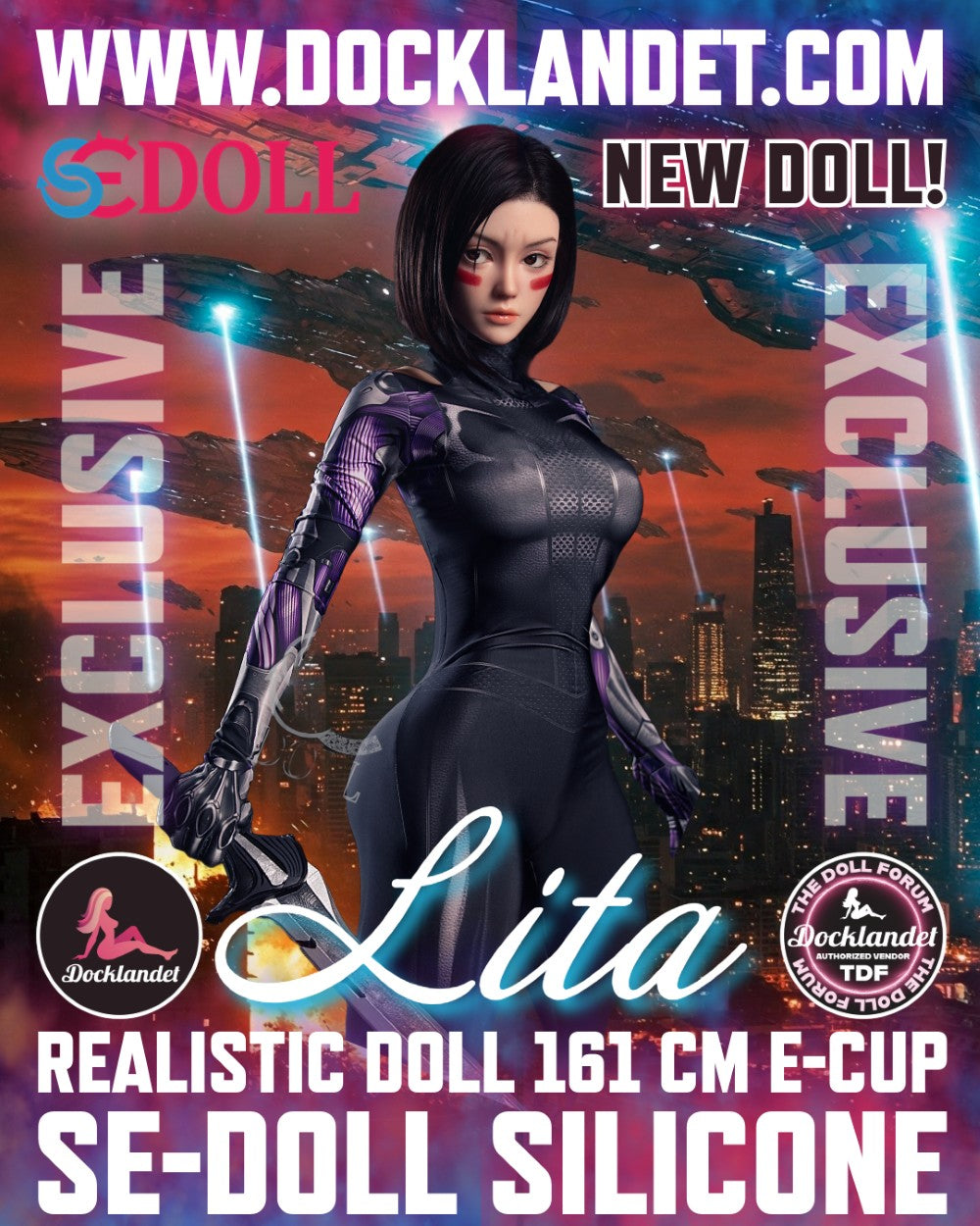 Lita.A "Alita" sexdukke (SEDoll 161 cm E-cup #149SC silikone pro)