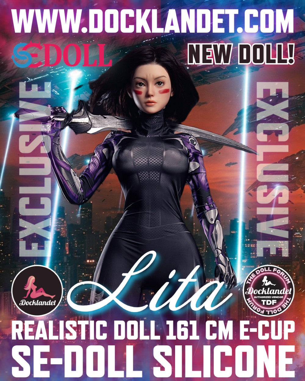 Lita.A "Alita" sexdukke (SEDoll 161 cm E-cup #149SC silikone pro)
