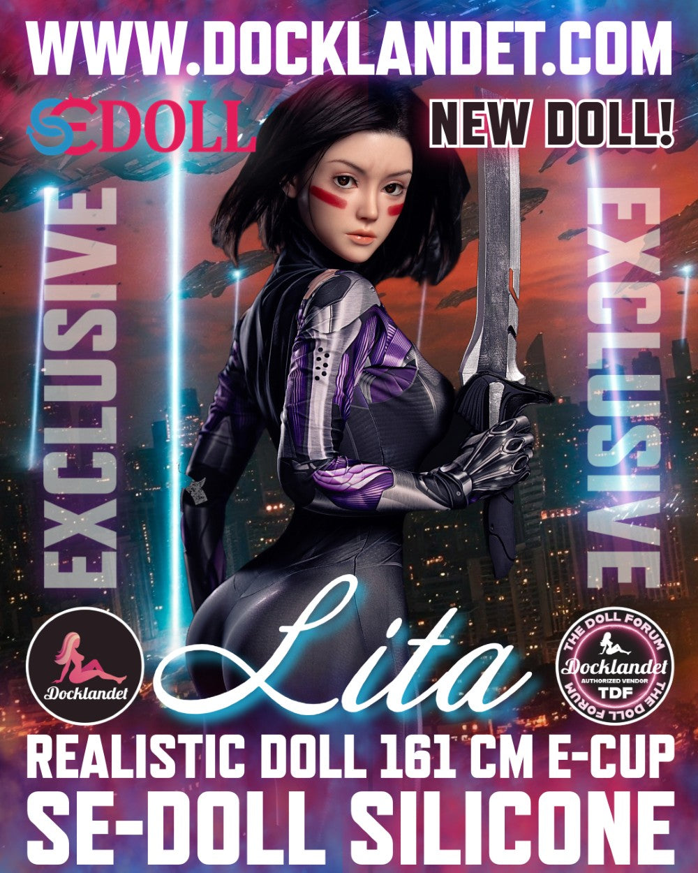 Lita.A "Alita" sexdukke (SEDoll 161 cm E-cup #149SC silikone pro)