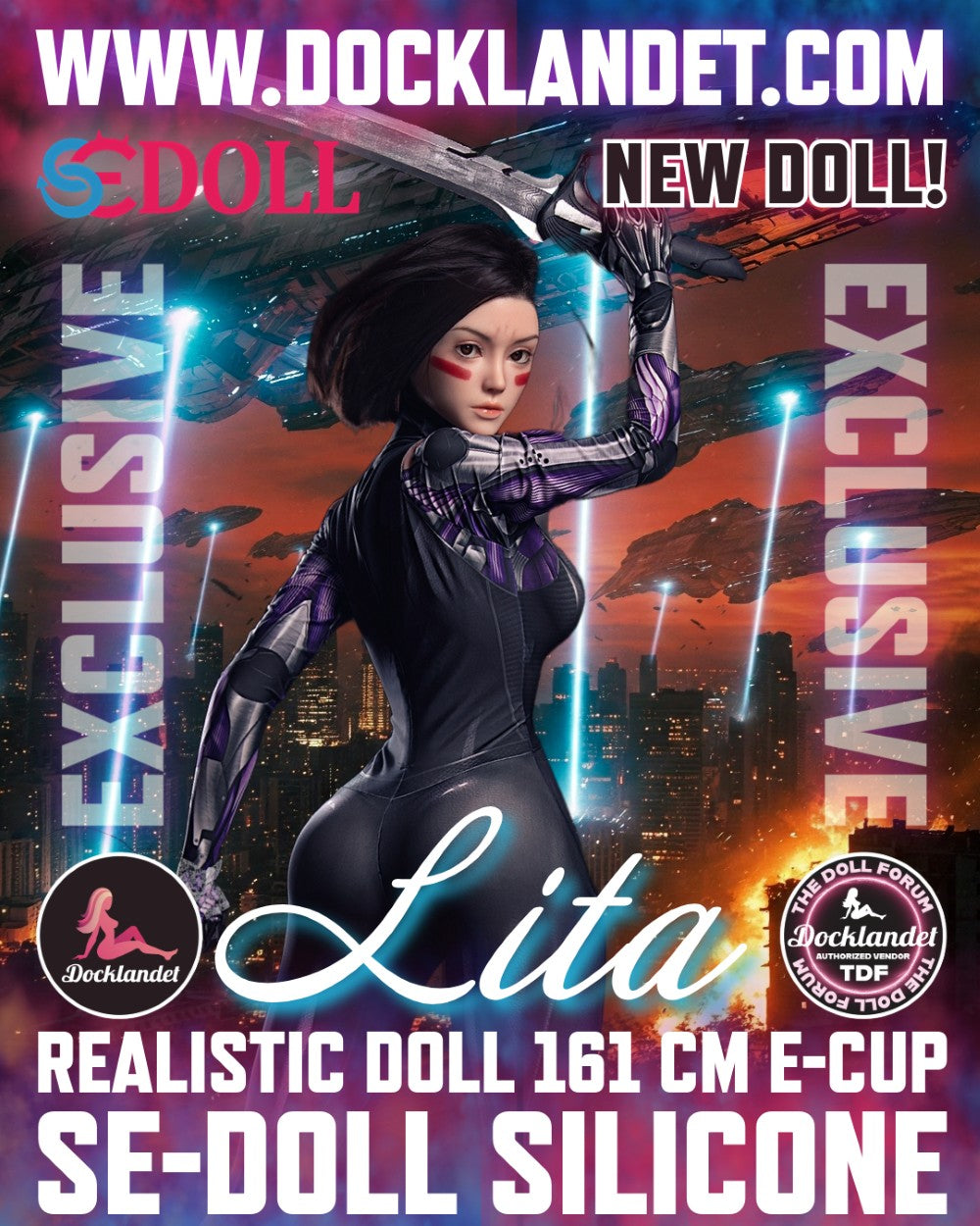Lita.A "Alita" sexdukke (SEDoll 161 cm E-cup #149SC silikone pro)