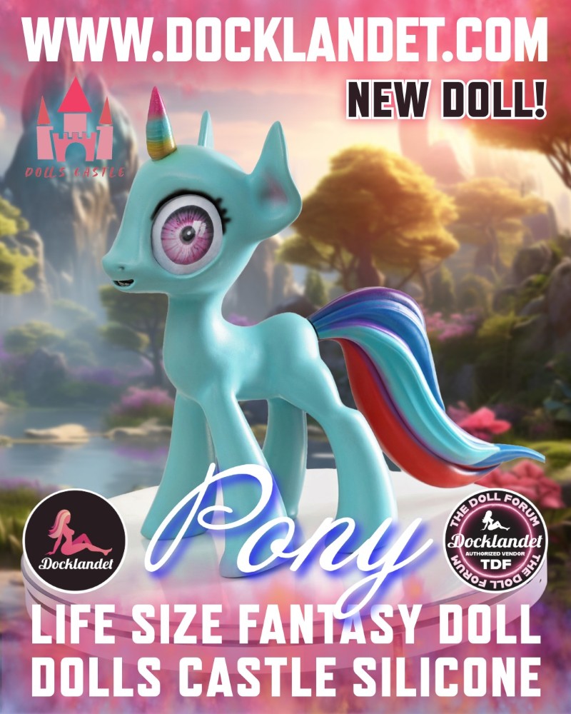 Ponyer sexdukke (Dolls Castle 46 cm silikone)