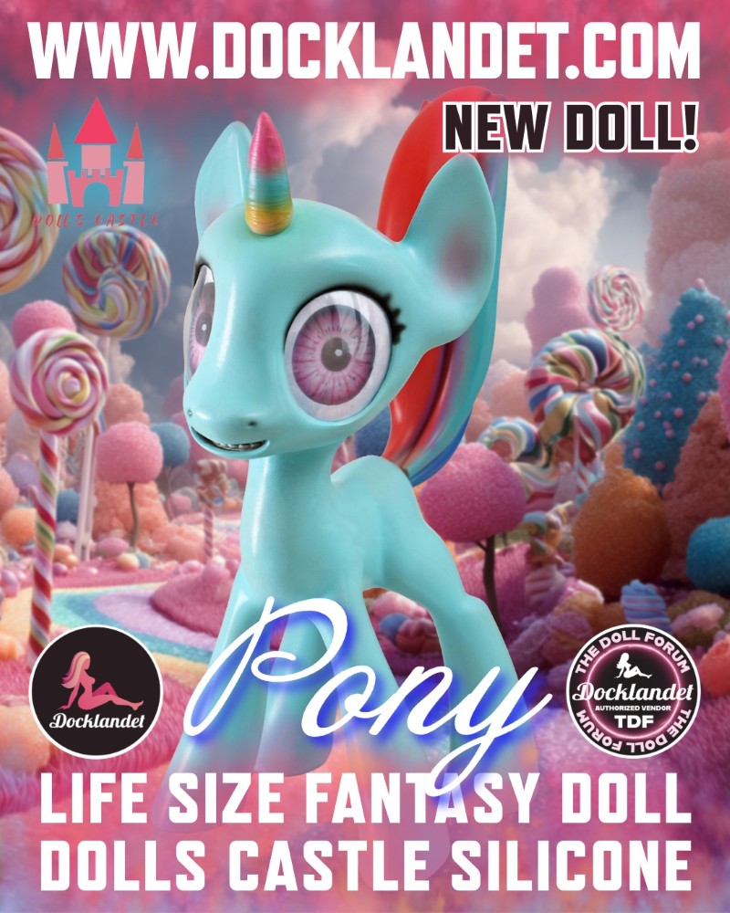 Pony Sexdocka (Dolls Castle 46cm Silikon)
