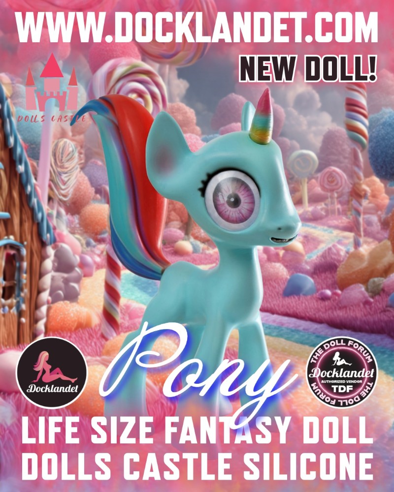 Ponyer sexdukke (Dolls Castle 46 cm silikone)