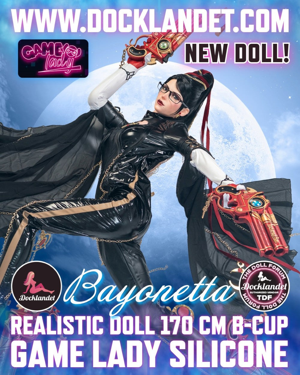 Bayonetta sexdukke (Game Lady 170 cm B-cup nr. 32-1 silikone)