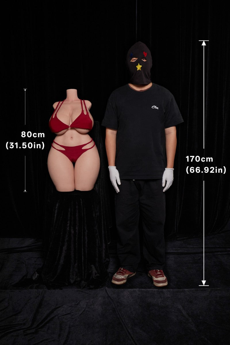 BBW Torso sexdukke (Climax Doll ULW 80 cm K-cup silikone)
