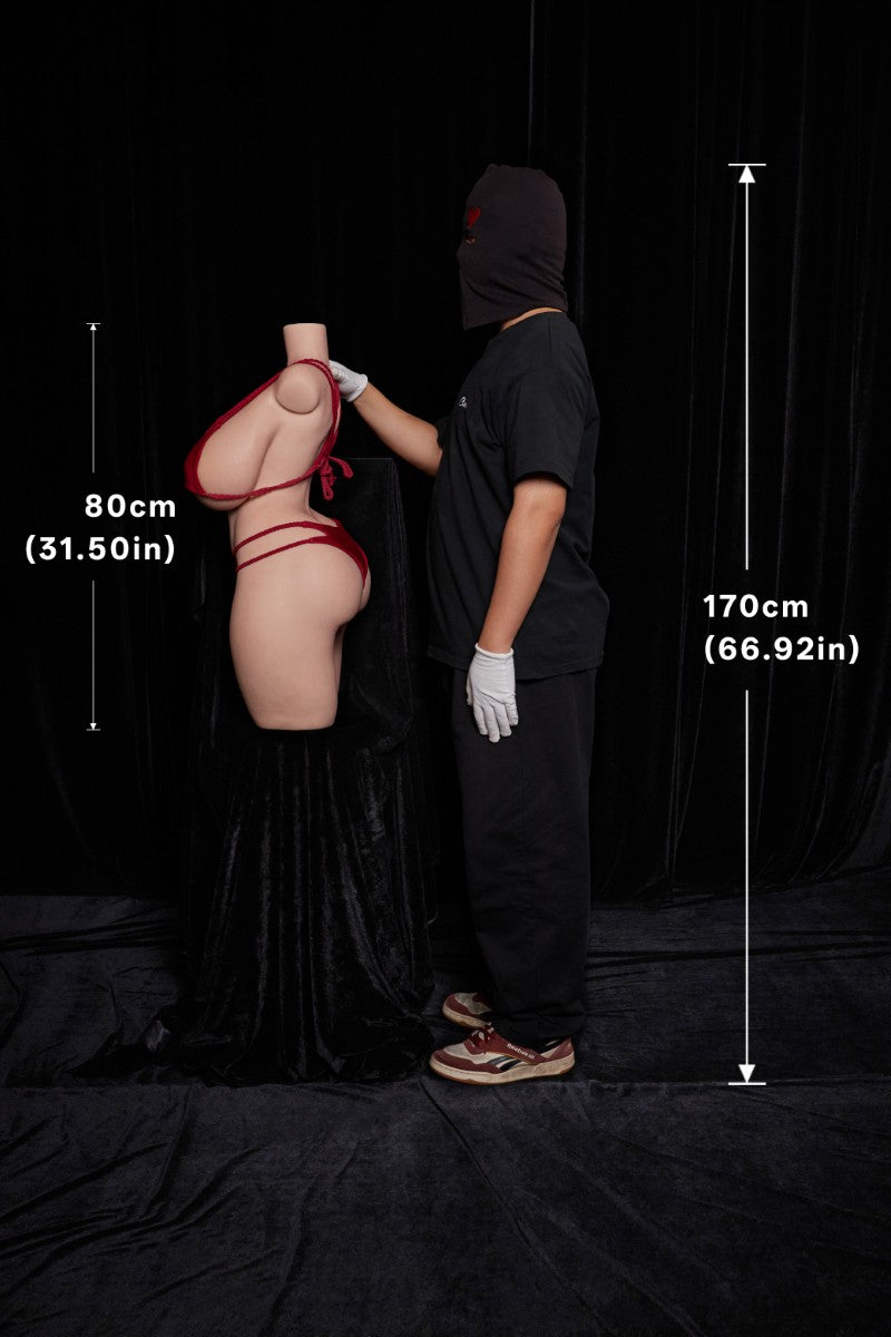 BBW Torso sexdukke (Climax Doll ULW 80 cm K-cup silikone)