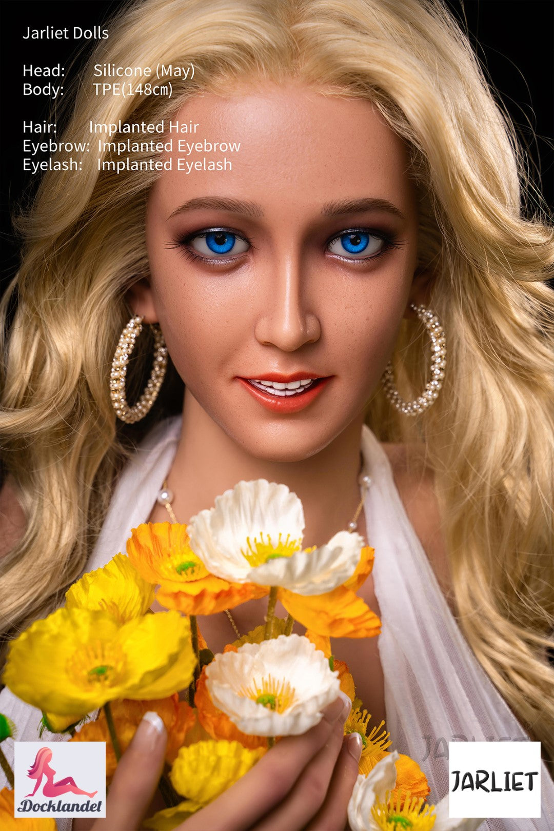 maj sexdukke (Jarliet 148 cm E-cup TPE+silikone)