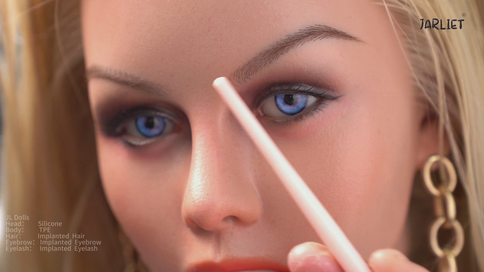 Blanche sexdukke (Jarliet 148 cm E-cup TPE+silikone)