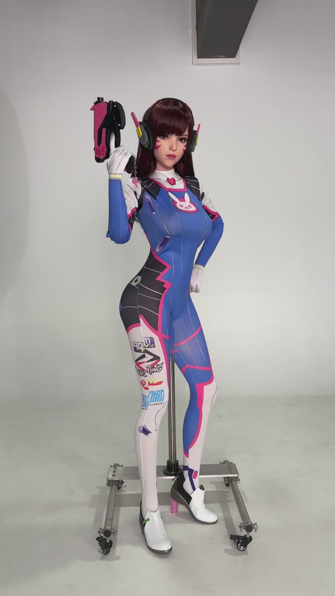 D.Va Hana sang sexdukke (Game Lady 167 cm D-cup nr. 23 silikone)
