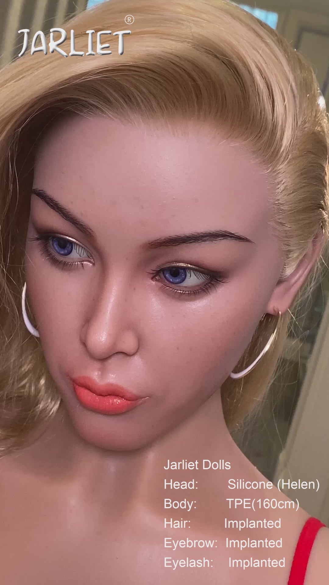 Helen sexdukke (Jarliet 160 cm D-cup TPE+silikone)