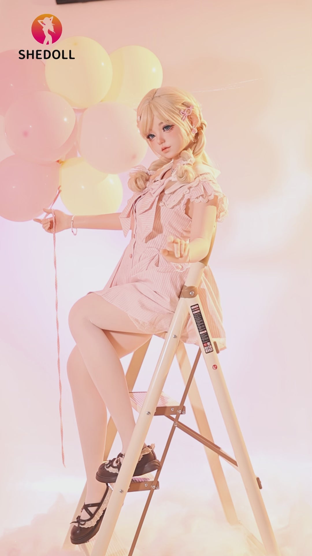 Tonen sexdukke (SHEDOLL 152 cm A-cup #SH219 2.0 silikone)