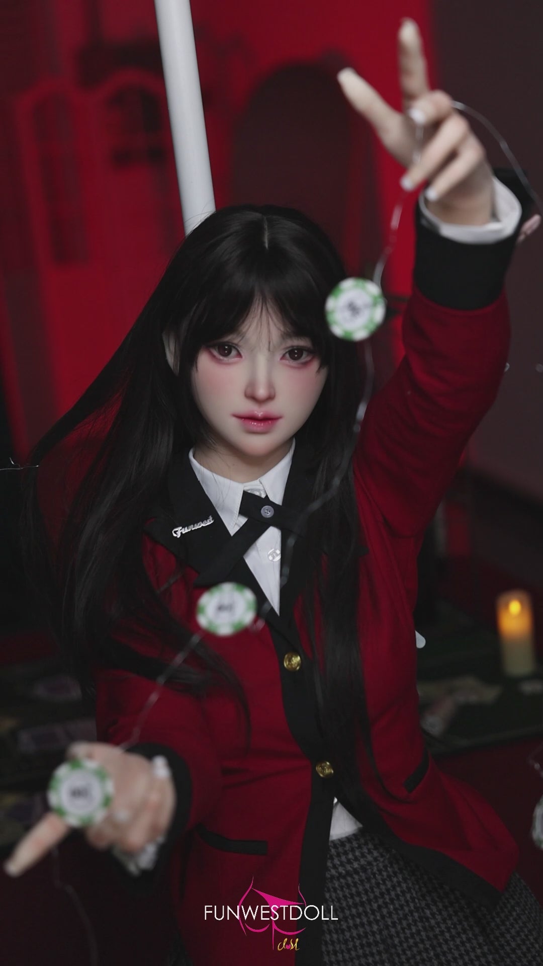Yumeko Jabami sexdukke (FunWest Doll 159 cm a-cup #038S silikone)