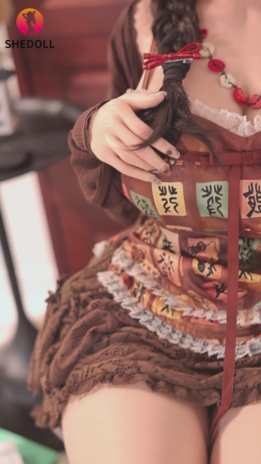 Aileen sexdukke (SHEDOLL 145 cm G-cup #SH215 silikone)