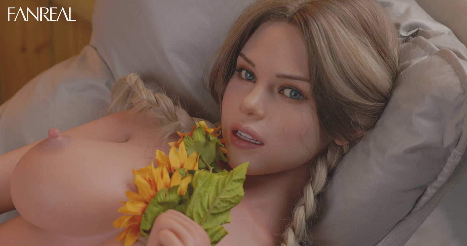 Carlee Torso sexdukke (FanReal Doll 109 cm F-cup silikone) EXPRESS