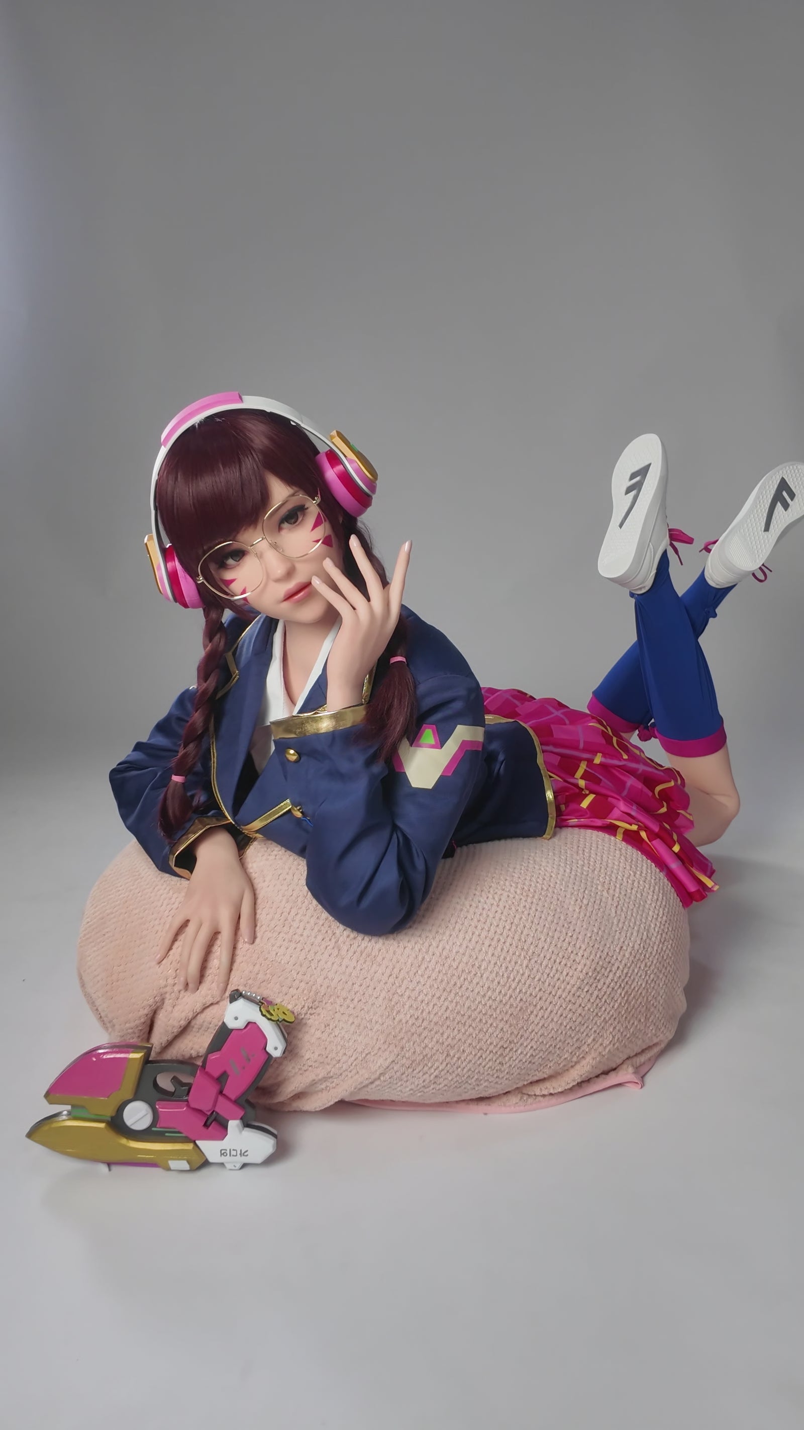 D.Va Hana sang sexdukke (Game Lady 166 cm E-cup nr. 23 silikone)