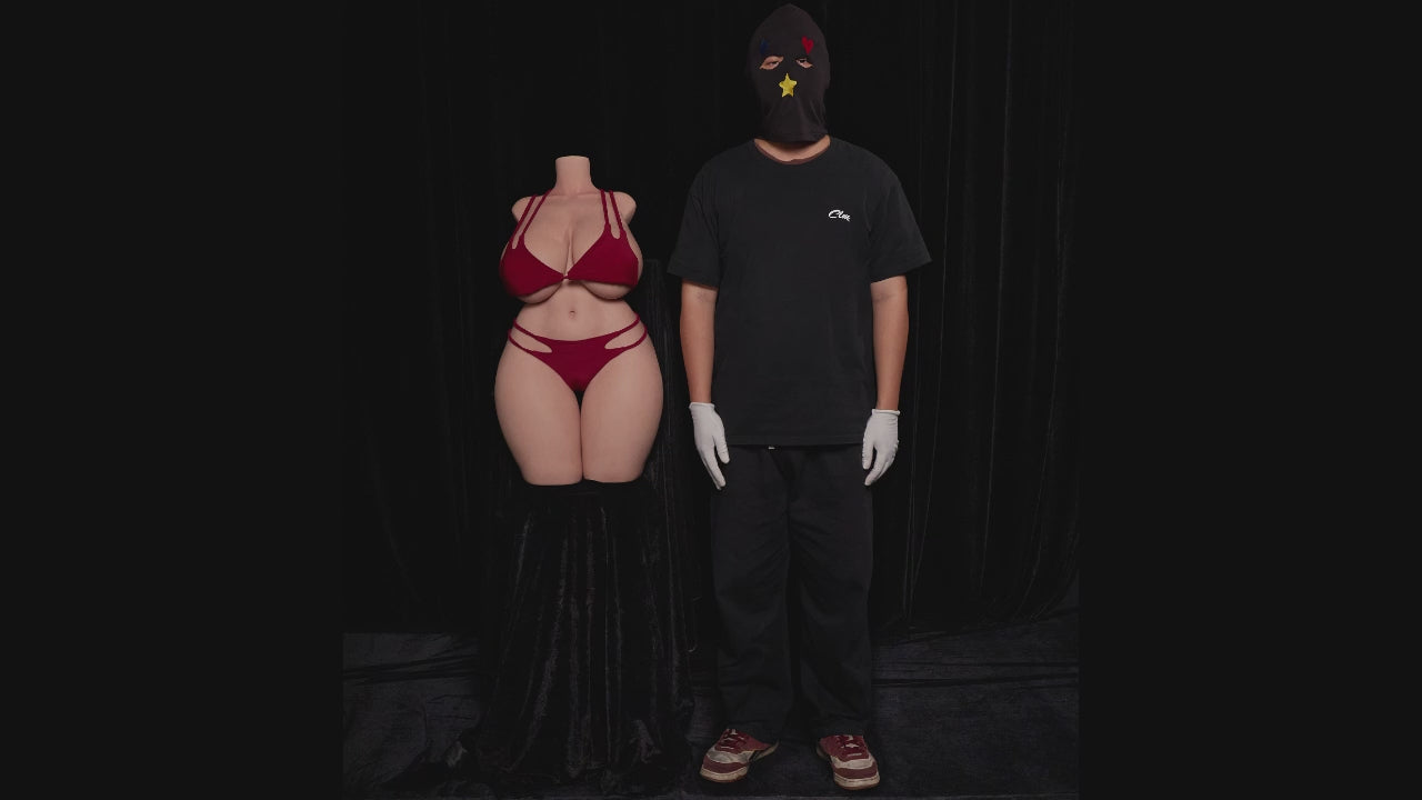 BBW Torso sexdukke (Climax Doll ULW 80 cm K-cup silikone)