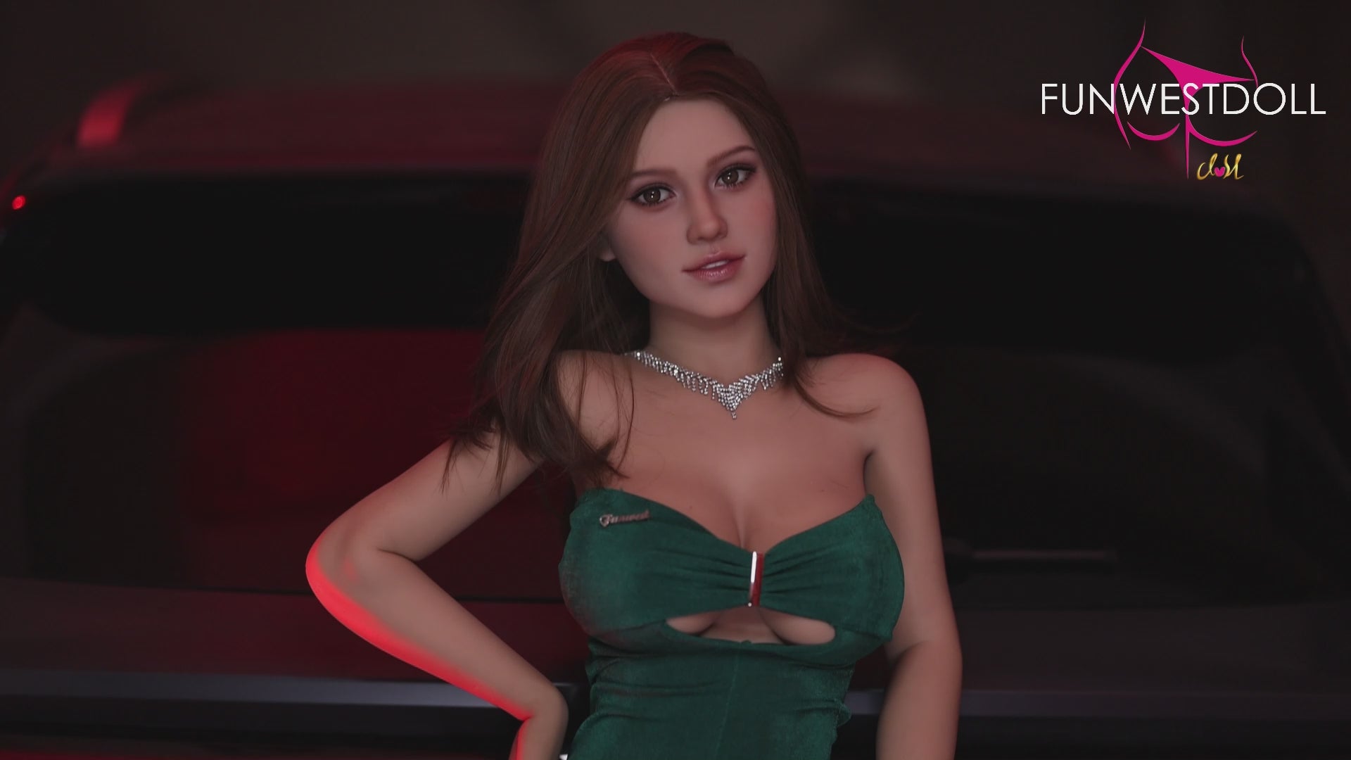 Rose sexdukke (FunWest Doll 155 cm f-cup #043 TPE)