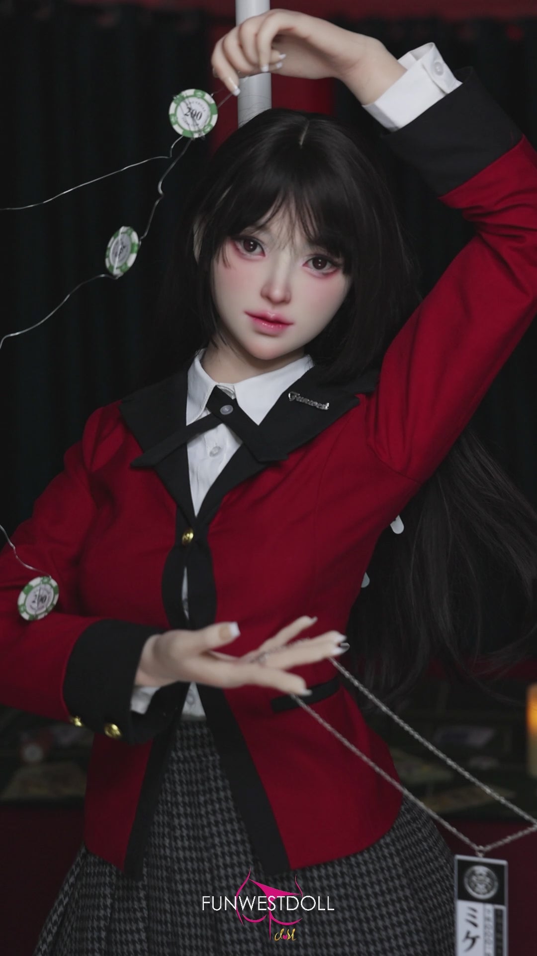 Yumeko Jabami sexdukke (FunWest Doll 159 cm a-cup #038S silikone)