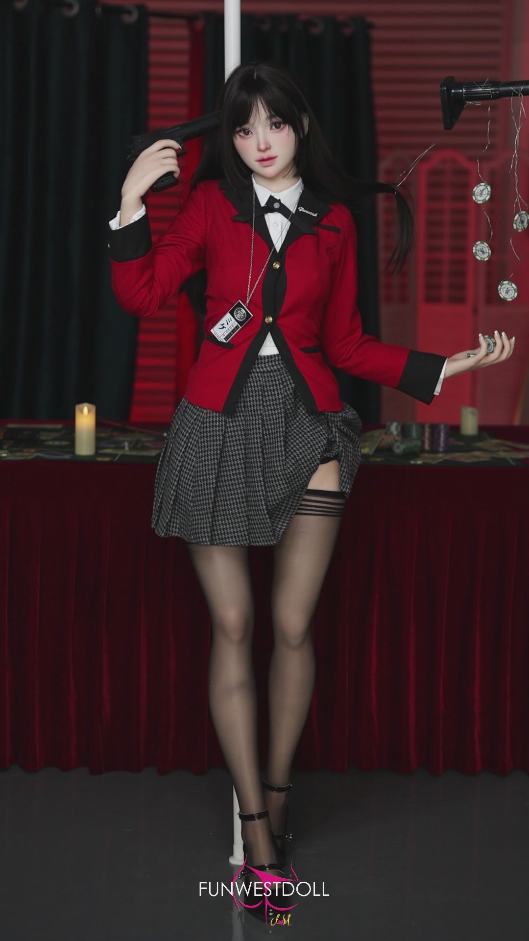 Yumeko Jabami sexdukke (FunWest Doll 159 cm a-cup #038S silikone)