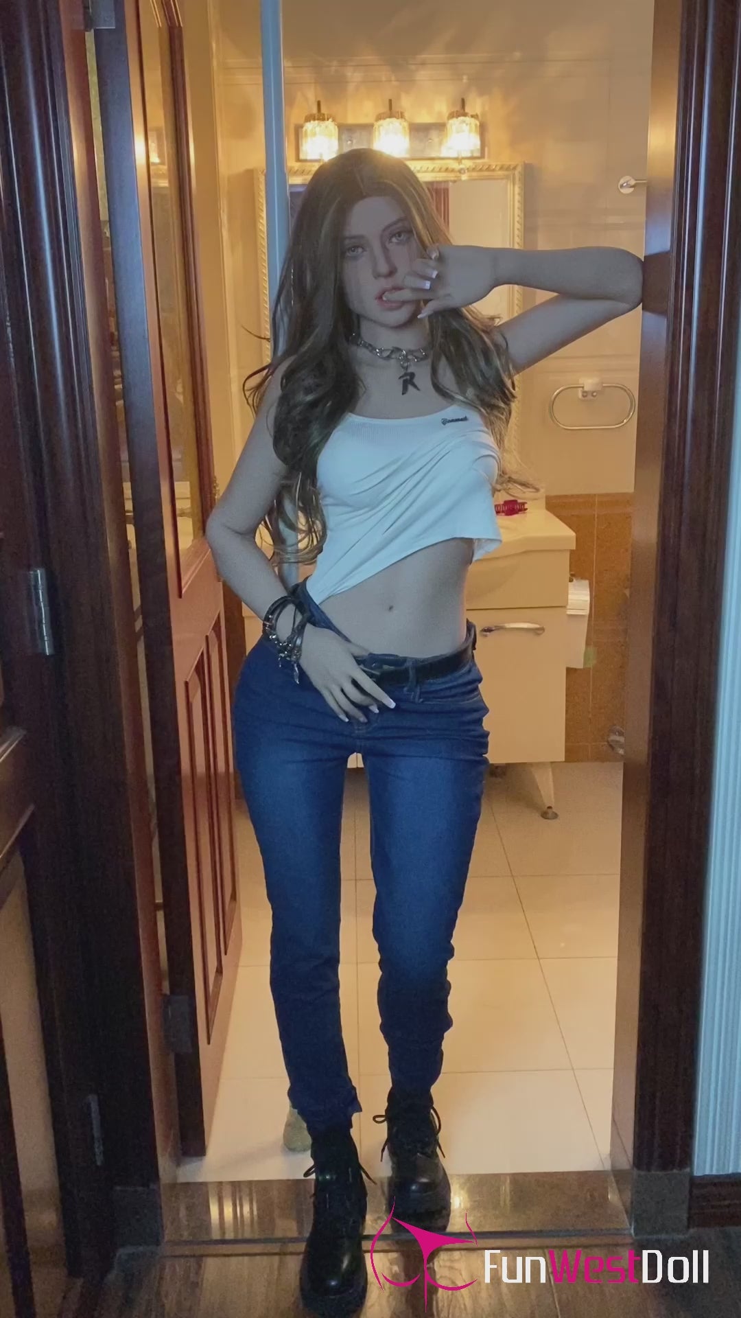 Jasmin sexdukke (FunWest Doll 159 cm A-cup #027 S-TPE) EXPRESS