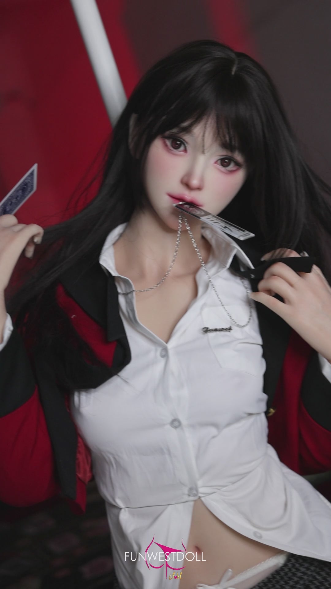 Yumeko Jabami sexdukke (FunWest Doll 159 cm a-cup #038S silikone)
