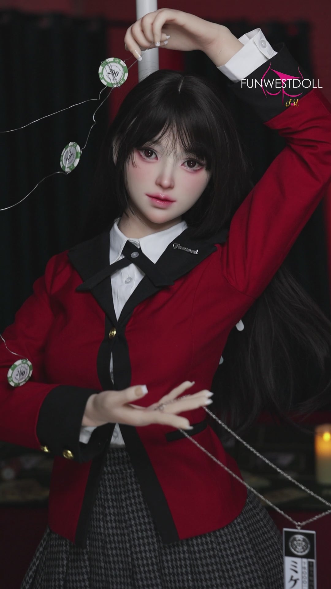 Yumeko Jabami sexdukke (FunWest Doll 159 cm a-cup #038S silikone)