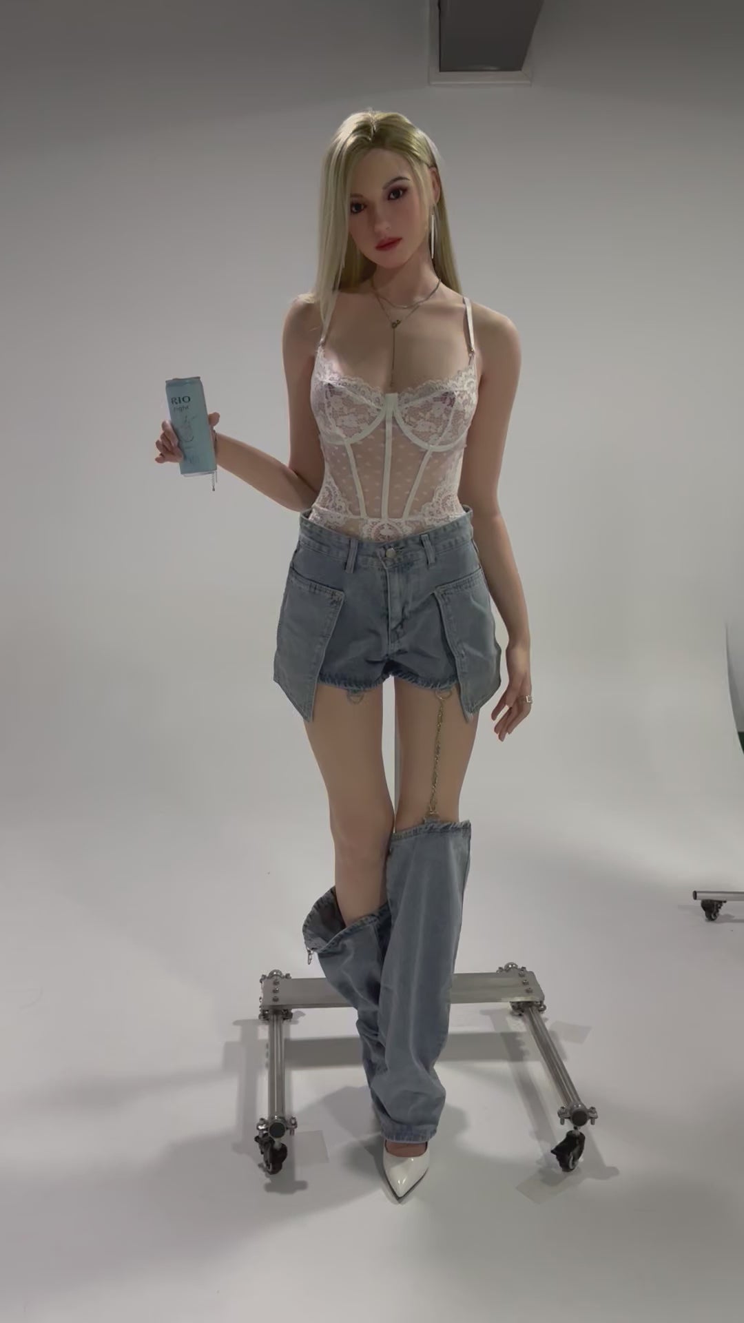 Zeina sexdukke (Zelex 175 cm e-cup Ge111-1 silikone)