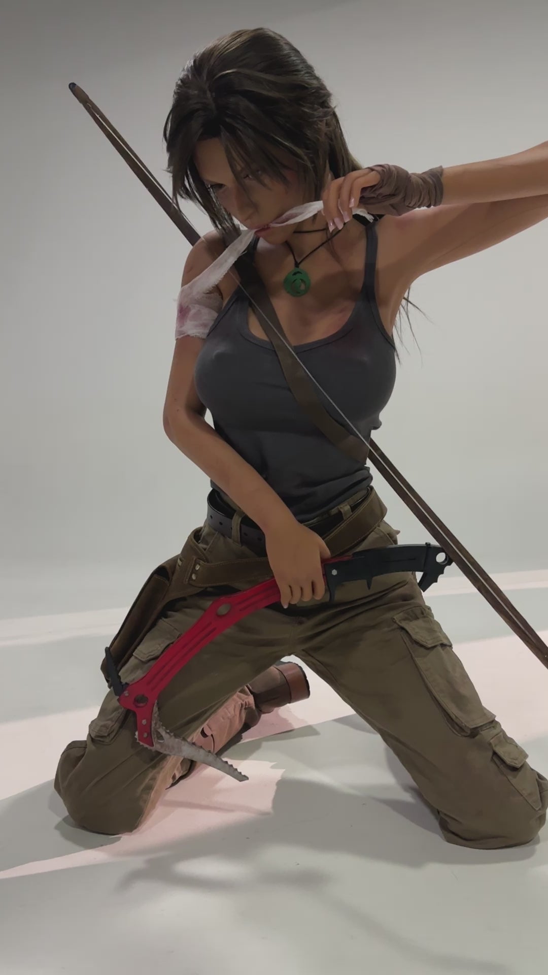 Lara Croft sexdukke (Game Lady 166 cm e-cup Nr. 20 silikone)