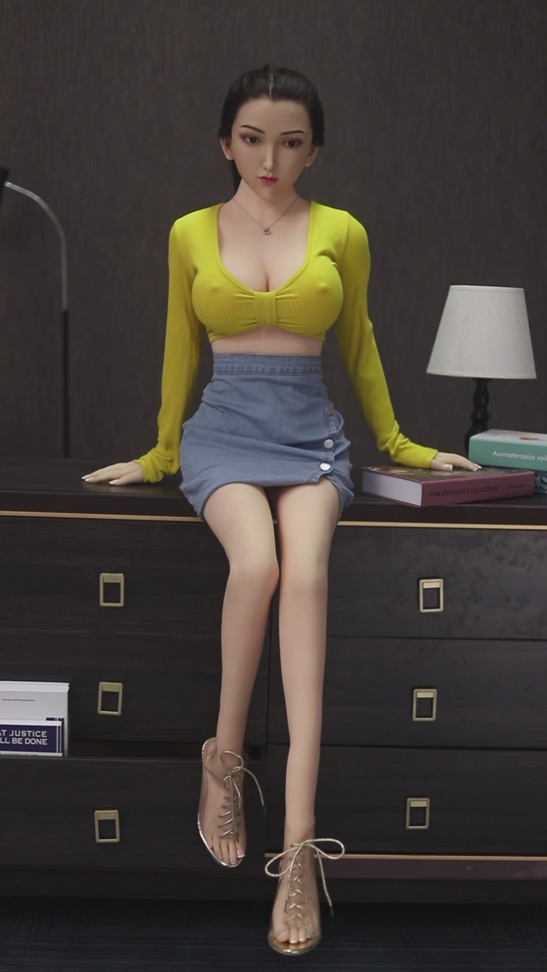 Bøde sexdukke (Jarliet 150 cm D-cup TPE+silikone)