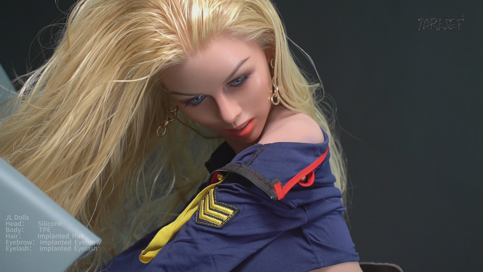 Blanche sexdukke (Jarliet 148 cm E-cup TPE+silikone)