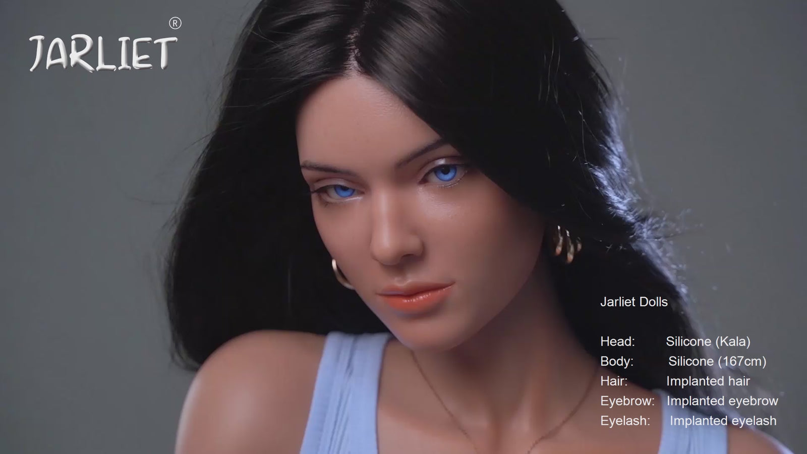 Skaldet sexdukke (Jarliet 167 cm B-cup silikone)
