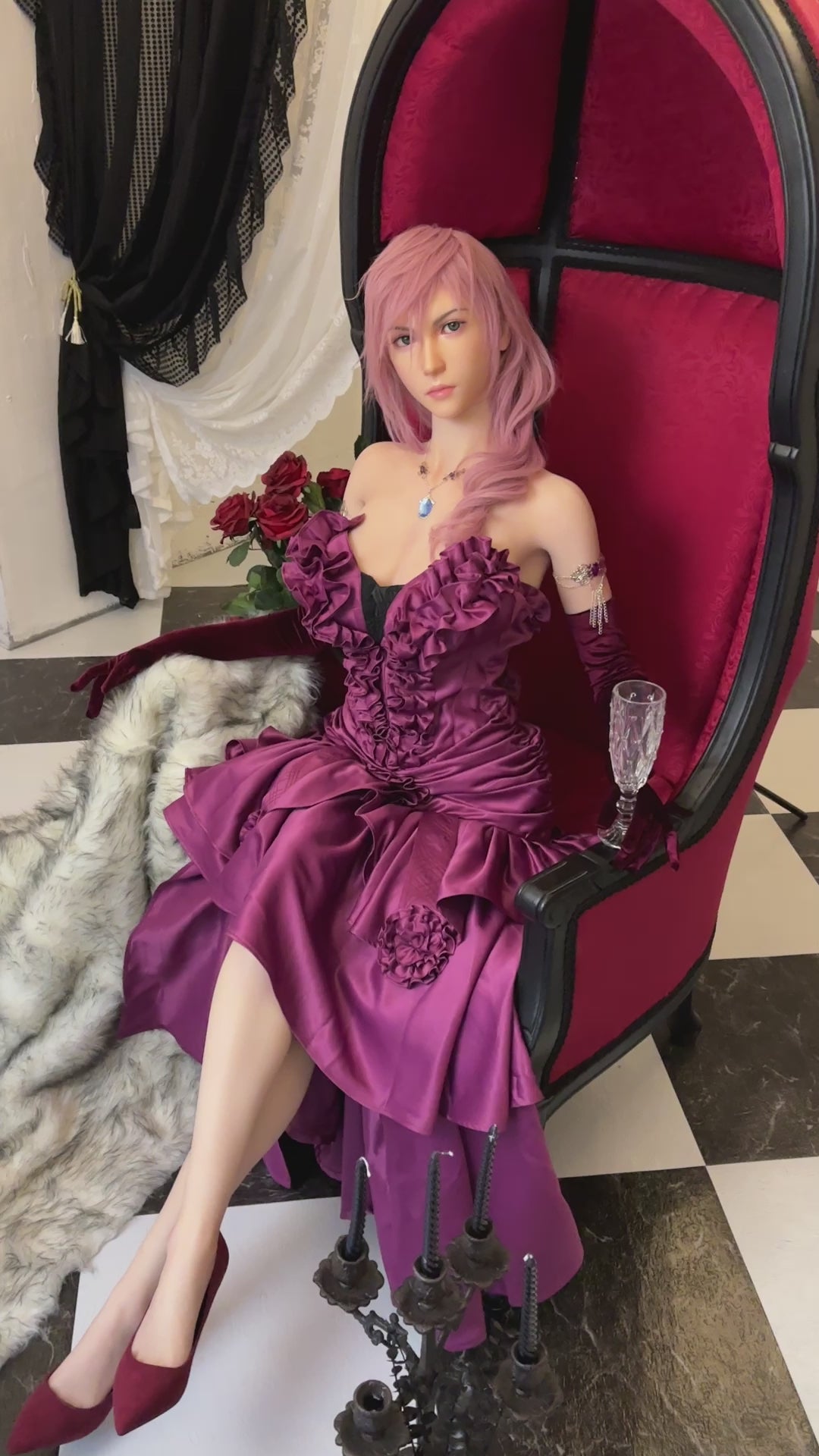 Lightning sexdukke (Game Lady 171 cm g-cup Nr .19 silikone)
