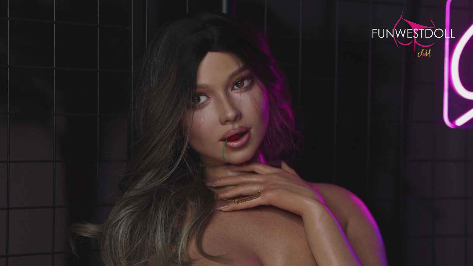 Rose sexdukke (FunWest Doll 168 cm D-cup #043SJ RST silikone)