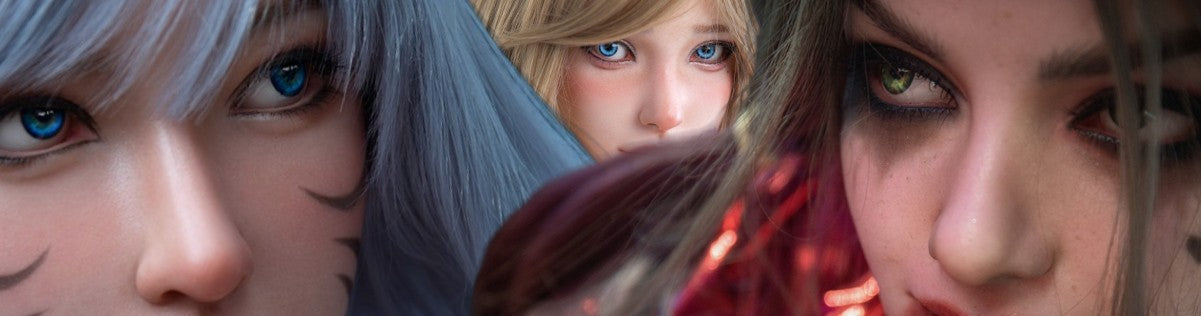 Sexdocka till nedsatt pris hos Docklandet! Köp din sexdocka till marknadens bästa pris redan idag! Våra sexdockor (real doll) är av absolut högsta kvalitet. På bilden syns 3 sexdockor, Docklandets logotyp och texten REA. 