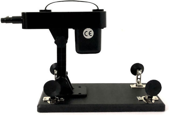 Kompakt og kraftfuld sexmaskine med justerbar vinkel (med sugekopper)