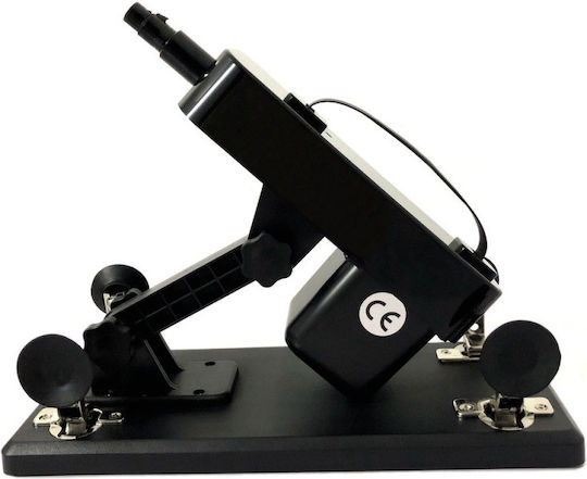 Kompakt og kraftfuld sexmaskine med justerbar vinkel (med sugekopper)