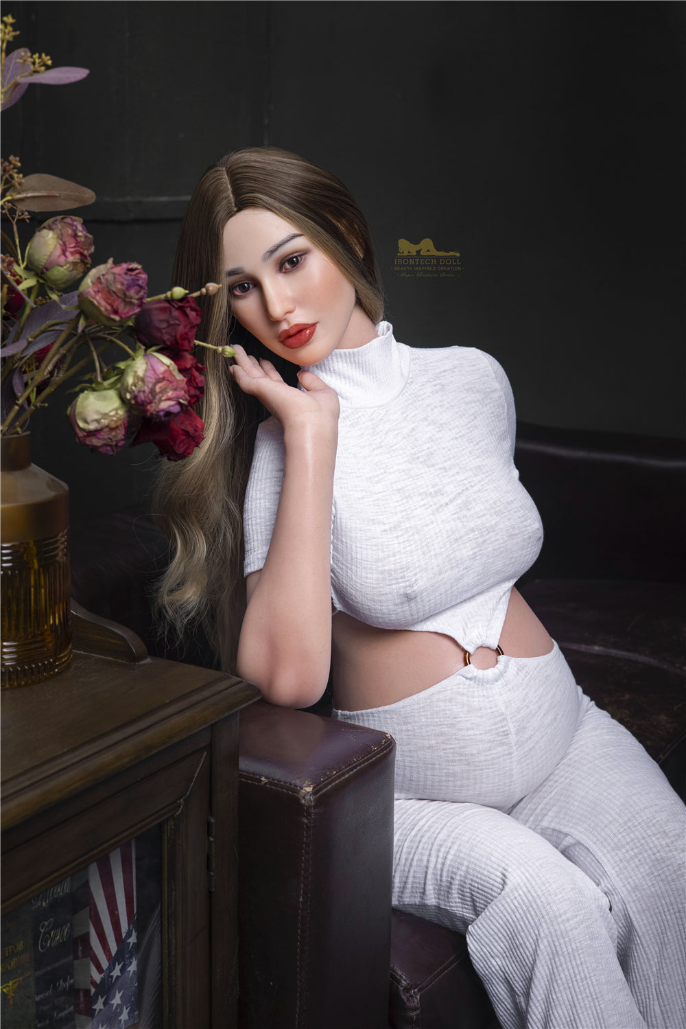 Pearl gravid sexdukke (Irontech Doll 158 cm d-cup S19 silikone)