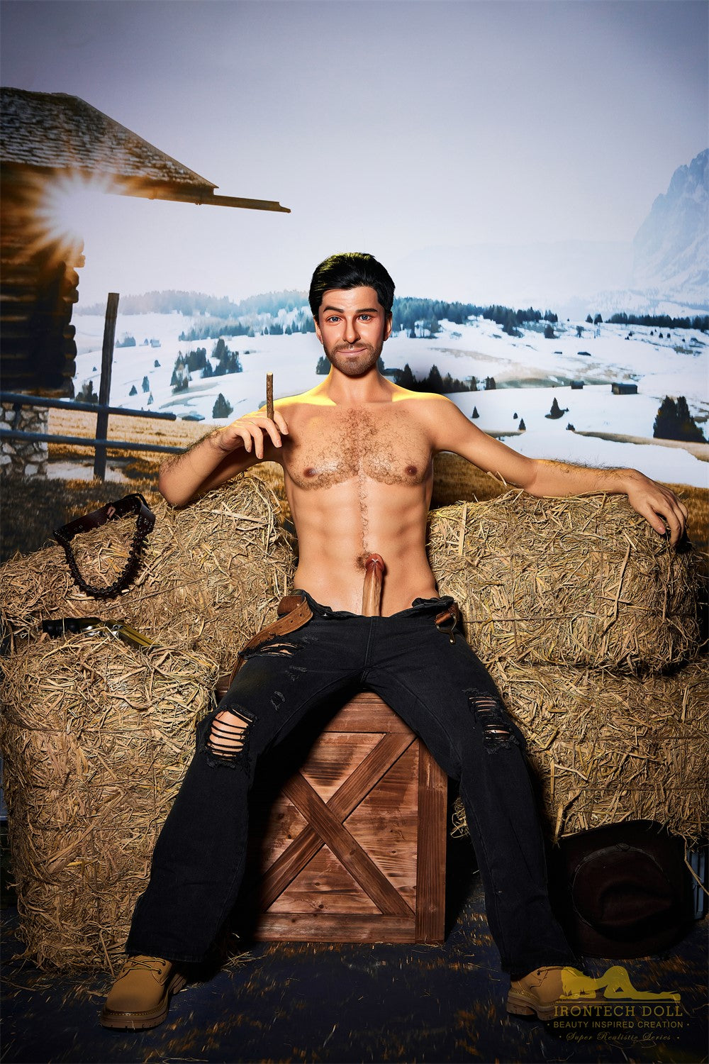 Allen Male sexdukke (Irontech Doll 170 cm M6 silikone)